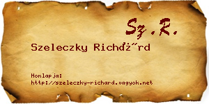 Szeleczky Richárd névjegykártya